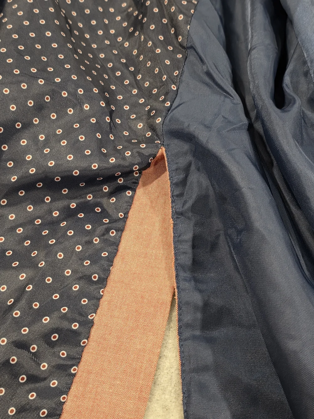 48R Men's Tommy Hilfiger 100% Cotton Blazer Muted Coral Pink Sport Coat
